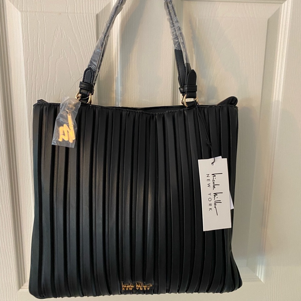 Black Nicole Miller Tote Bag